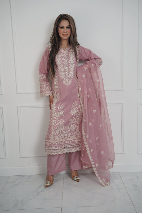 Tehwar - Luxury Organza Outfit with Organza Dupatta - Ready to Wear MC290- Eid Volume 4