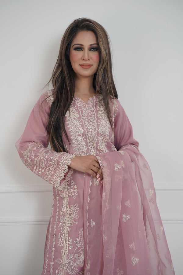 Tehwar - Luxury Organza Outfit with Organza Dupatta - Ready to Wear MC290- Eid Volume 4