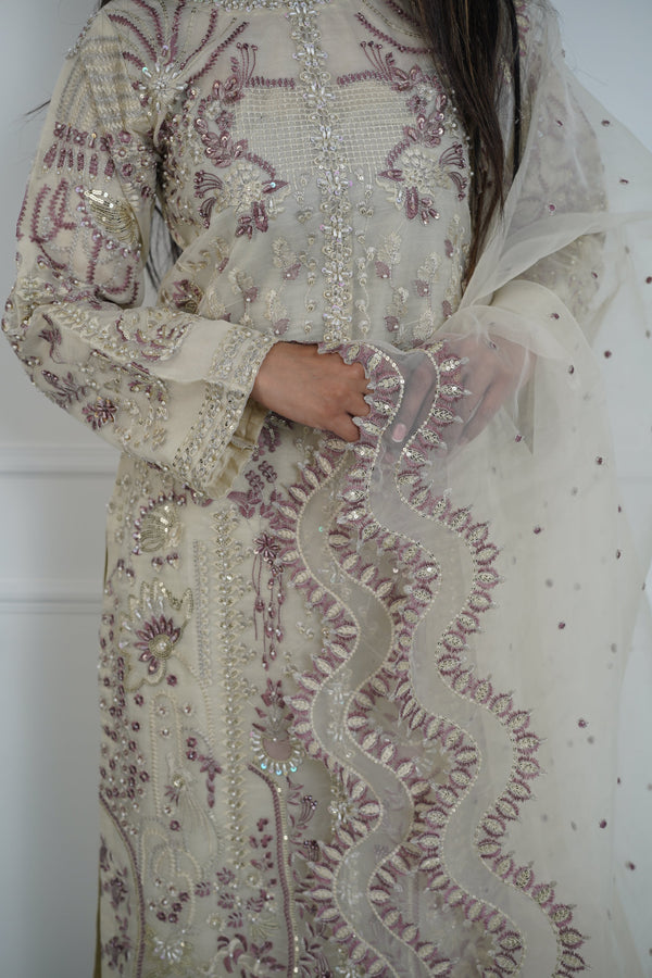 Tehwar - Luxury Organza Outfit with Organza Dupatta - Ready to Wear MC268- Eid Volume 4