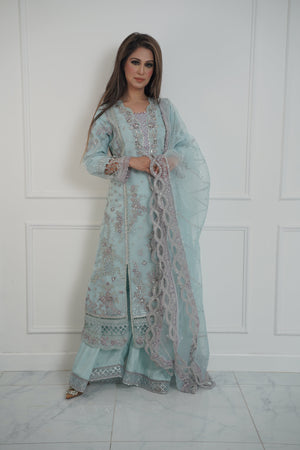 Tehwar - Luxury Organza Outfit with Organza Dupatta - Ready to Wear MC291- Eid Volume 4