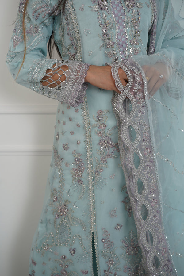 Tehwar - Luxury Organza Outfit with Organza Dupatta - Ready to Wear MC291- Eid Volume 4