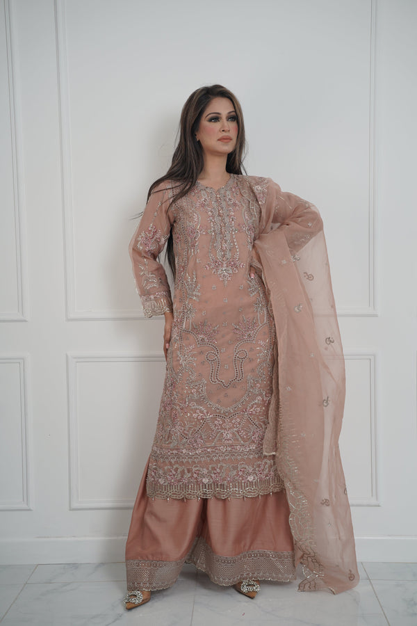Tehwar - Luxury Organza Outfit with Organza Dupatta - Ready to Wear MC295- Eid Volume 4