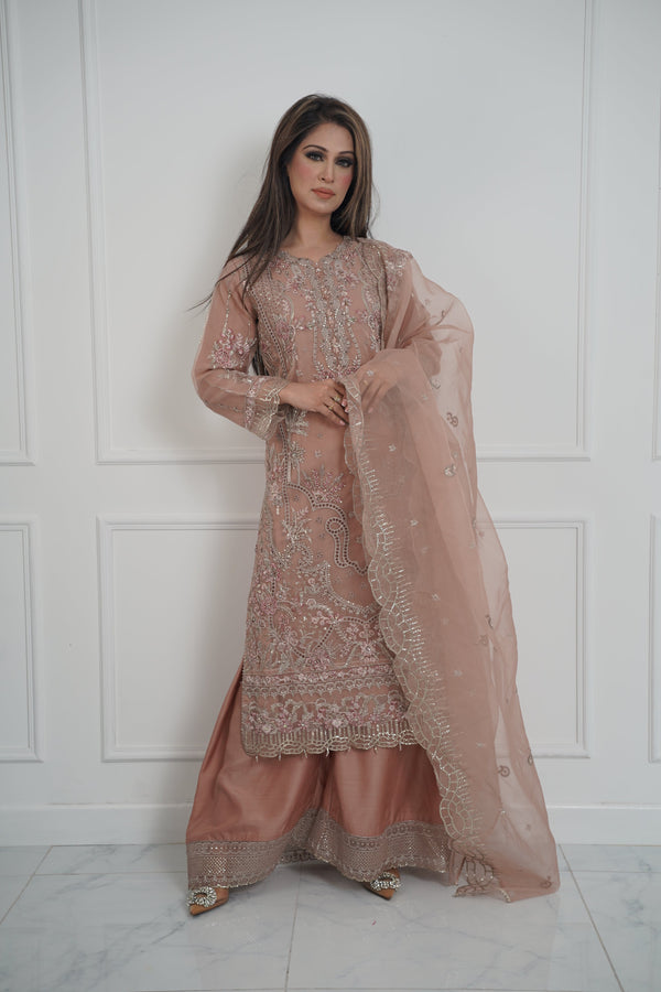 Tehwar - Luxury Organza Outfit with Organza Dupatta - Ready to Wear MC295- Eid Volume 4