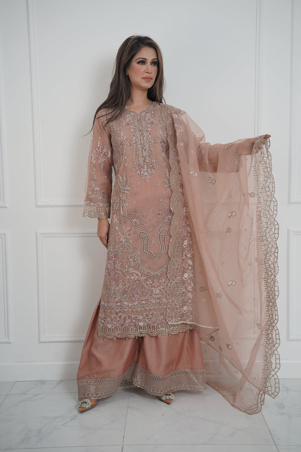 Tehwar - Luxury Organza Outfit with Organza Dupatta - Ready to Wear MC295- Eid Volume 4