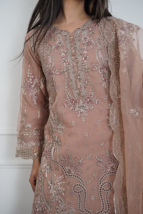 Tehwar - Luxury Organza Outfit with Organza Dupatta - Ready to Wear MC295- Eid Volume 4