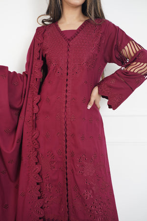 Rozi - Exclusive Wool  Outfit with Shawl - Ready to Wear - MC300- Eid Volume 3