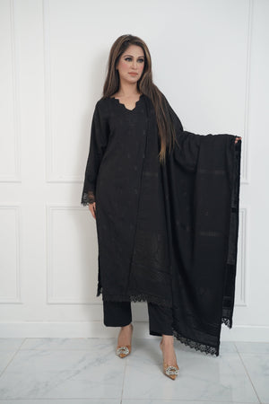 Rozi - Exclusive Wool  Outfit with Shawl - Ready to Wear -MC262 - Eid Volume 3