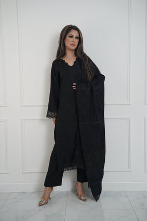 Rozi - Exclusive Wool  Outfit with Shawl - Ready to Wear -MC262 - Eid Volume 3
