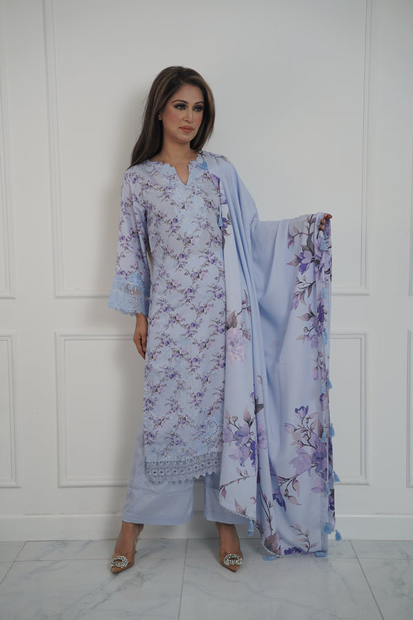 Rozi - Exclusive Karandi Outfit with Shawl - Ready to Wear -SD250 - Eid Volume 2