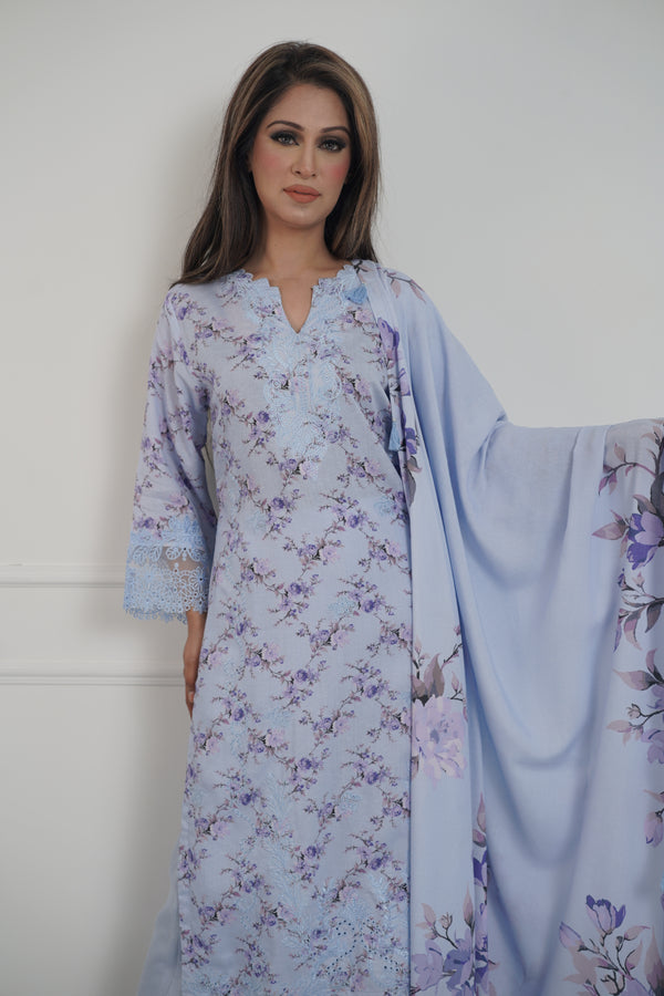 Rozi - Exclusive Karandi Outfit with Shawl - Ready to Wear -SD250 - Eid Volume 2