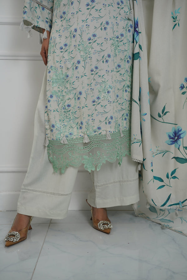 Rozi - Exclusive Karandi Outfit with Shawl - Ready to Wear - SB243 - Eid Volume 2