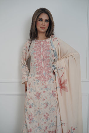 Rozi - Exclusive Karandi Outfit with Shawl - Ready to Wear -MC258 - Eid Volume 2