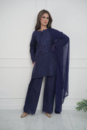 Rozi  - Exclusive Cotton  Outfit with Dupatta - Ready to Wear - MC334- Eid Volume 5