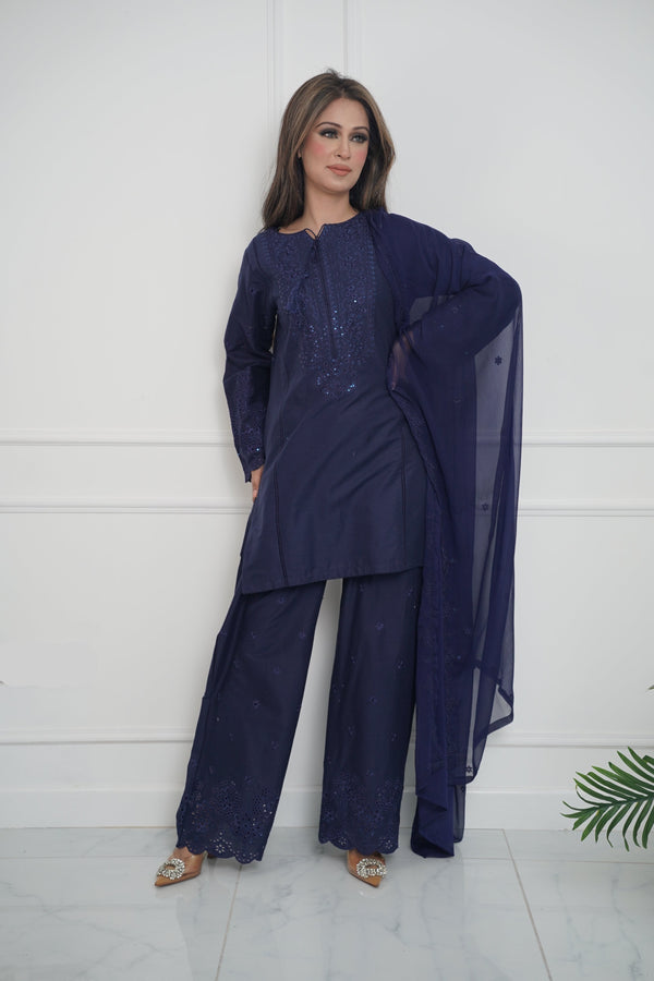 Rozi  - Exclusive Cotton  Outfit with Dupatta - Ready to Wear - MC334- Eid Volume 5