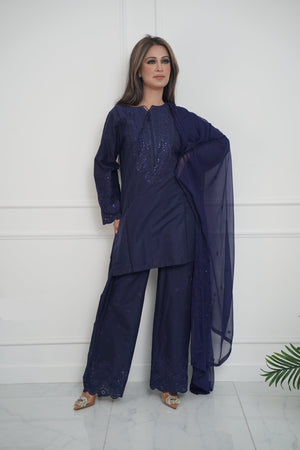 Rozi  - Exclusive Cotton  Outfit with Dupatta - Ready to Wear SD406