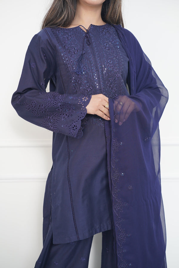 Rozi  - Exclusive Cotton  Outfit with Dupatta - Ready to Wear - MC334- Eid Volume 5