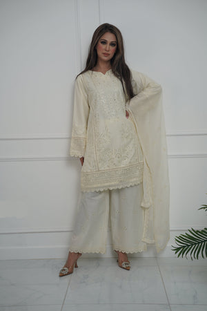 Rozi  - Exclusive Cotton  Outfit with Dupatta - Ready to Wear - MC337- Eid Volume 5