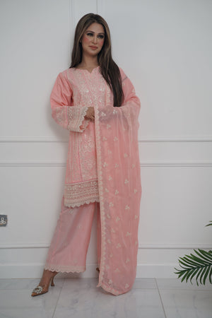 Rozi  - Exclusive Cotton  Outfit with Dupatta - Ready to Wear - MC338- Eid Volume 5