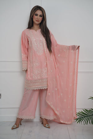 Rozi  - Exclusive Cotton  Outfit with Dupatta - Ready to Wear - MC338- Eid Volume 5