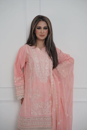 Rozi  - Exclusive Cotton  Outfit with Dupatta - Ready to Wear - MC338- Eid Volume 5