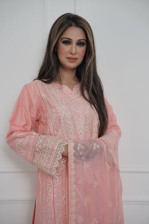Rozi  - Exclusive Cotton  Outfit with Dupatta - Ready to Wear - MC338- Eid Volume 5