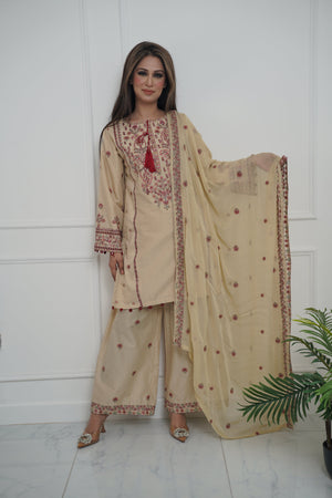 Rozi  - Exclusive Cotton  Outfit with Dupatta - Ready to Wear - MC340- Eid Volume 5