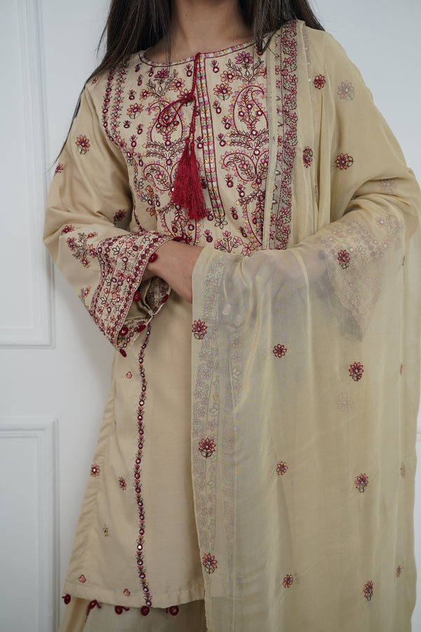 Rozi  - Exclusive Cotton  Outfit with Dupatta - Ready to Wear - MC340- Eid Volume 5