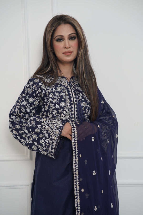Rozi  - Exclusive Cotton  Outfit with Dupatta - Ready to Wear - MC333- Eid Volume 5