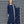 Rozi - Luxury Velvet Outfit with Sequin Embroidered Velvet Shawl - Navy Blue-SB