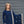 Rozi - Luxury Velvet Outfit with Sequin Embroidered Velvet Shawl - Navy Blue-SB