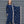 Rozi - Luxury Velvet Outfit with Sequin Embroidered Velvet Shawl - Navy Blue-SB