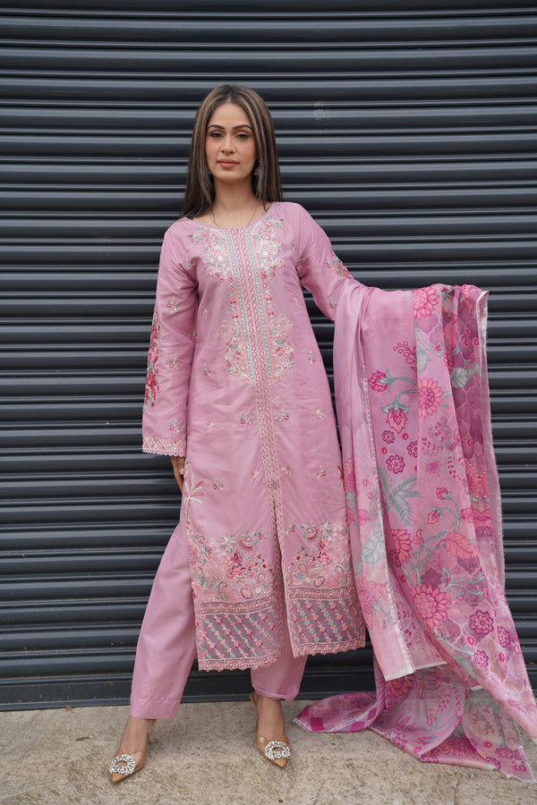 Rozi  - Exclusive Cotton  Outfit with Dupatta - Ready to Wear - MC350- Eid Volume 5