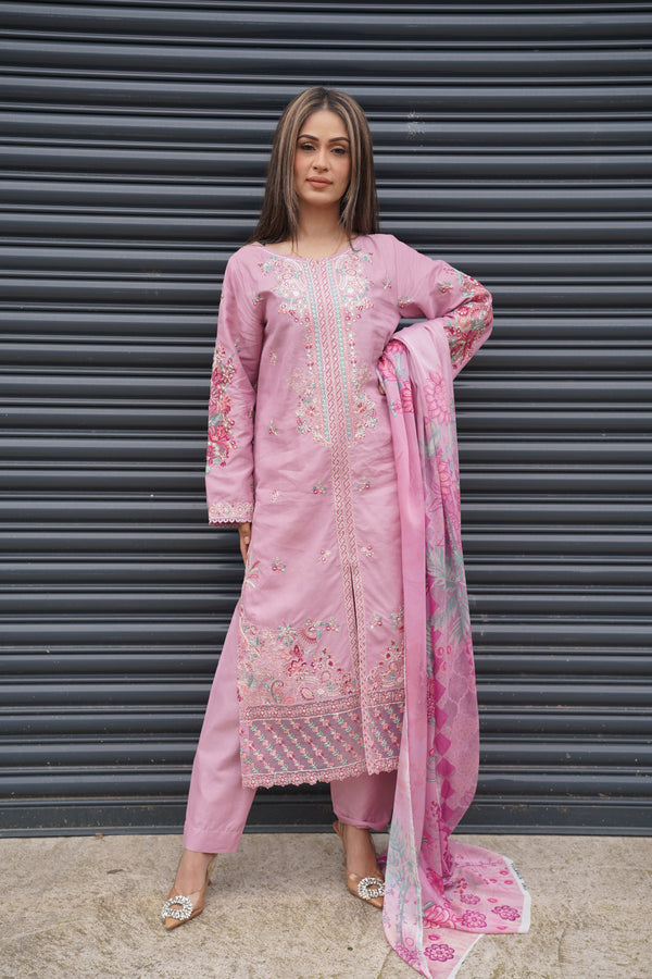 Rozi  - Exclusive Cotton  Outfit with Dupatta - Ready to Wear - MC350- Eid Volume 5