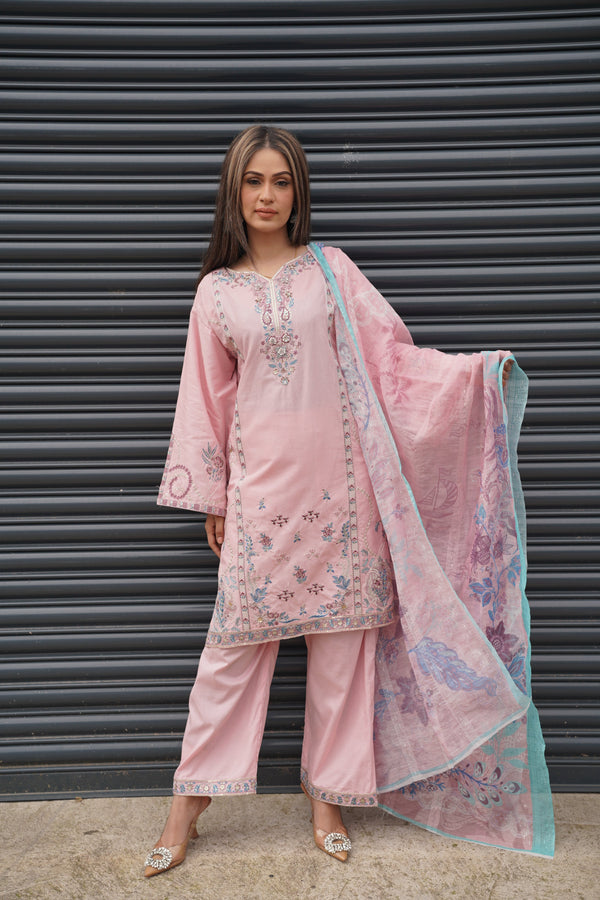 Rozi  - Exclusive Cotton  Outfit with Dupatta - Ready to Wear - MC352- Eid Volume 5