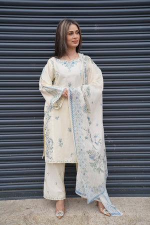 Rozi  - Exclusive Cotton  Outfit with Dupatta - Ready to Wear - MC319 - Eid Volume 5