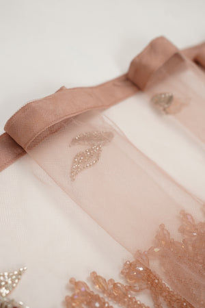 Luxury Formals - Kat Dana Heavily Embroidered Net (Long Shirts) - Ready to Wear - V1 - D7