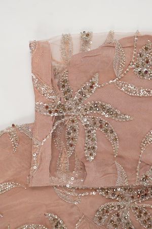 Luxury Formals - Kat Dana Heavily Embroidered Net (Long Shirts) - Ready to Wear - V1 - D7