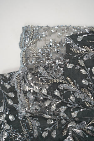 Luxury Formals - Kat Dana Heavily Embroidered Net (Long Shirts) - Ready to Wear - V1 - D10