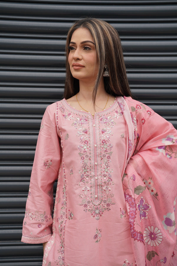 Rozi  - Exclusive Cotton  Outfit with Dupatta - Ready to Wear - MC347- Eid Volume 5