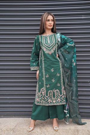 Rozi  - Exclusive Cotton  Outfit with Dupatta - Ready to Wear - MC331- Eid Volume 5