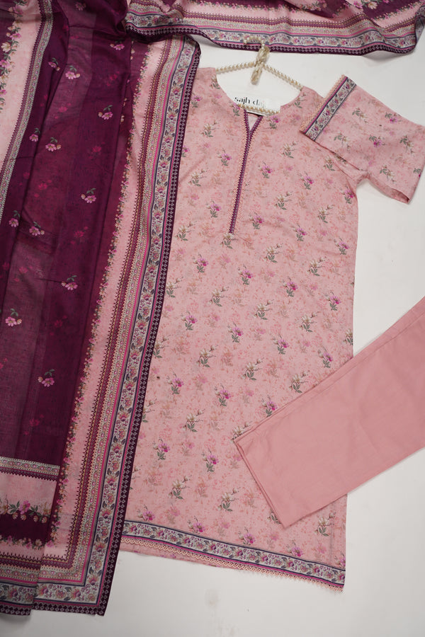 Bin Saeed Originals - Lawn Outfit with Lawn Dupatta - Ready to wear PD089