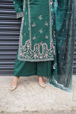 Rozi  - Exclusive Cotton  Outfit with Dupatta - Ready to Wear - MC331- Eid Volume 5