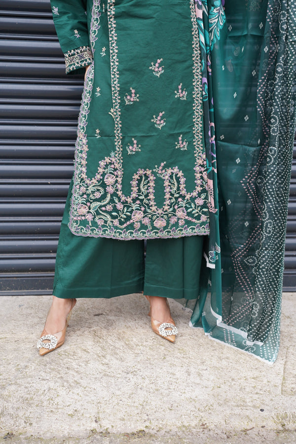 Rozi  - Exclusive Cotton  Outfit with Dupatta - Ready to Wear - MC331- Eid Volume 5