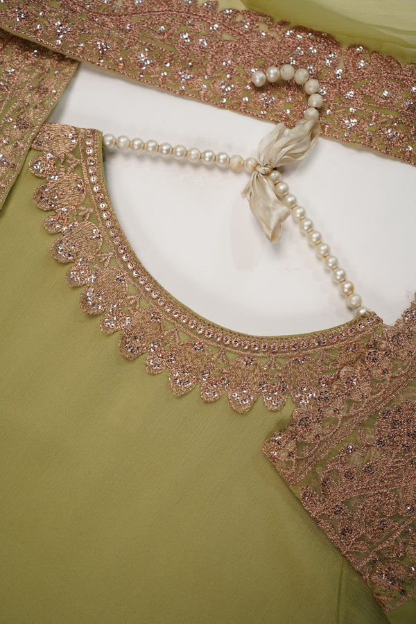Chiffon Budget Wear Suit with Chiffon Dupatta - Ready to Wear HEJ-V4-D10