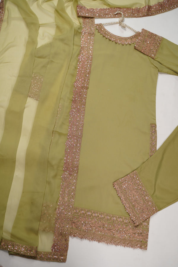 Chiffon Budget Wear Suit with Chiffon Dupatta - Ready to Wear HEJ-V4-D10