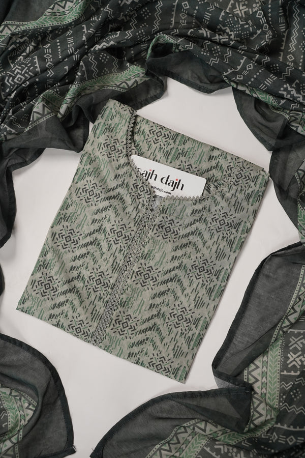 Bin Saeed Originals - Lawn Outfit with Lawn Dupatta - Ready to wear PD090