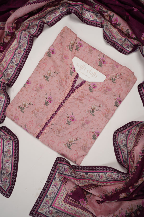 Bin Saeed Originals - Lawn Outfit with Lawn Dupatta - Ready to wear PD089