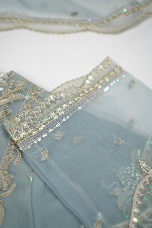 Tehwar - Luxury Organza Outfit - Festive Collection - Ready to Wear - TEHV8D5