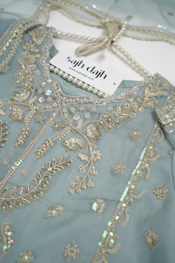 Tehwar - Luxury Organza Outfit - Festive Collection - Ready to Wear - TEHV8D5