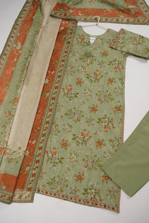 Bin Saeed Originals  - Exclusive Lawn  Outfit with Dupatta - Ready to Wear - SD398